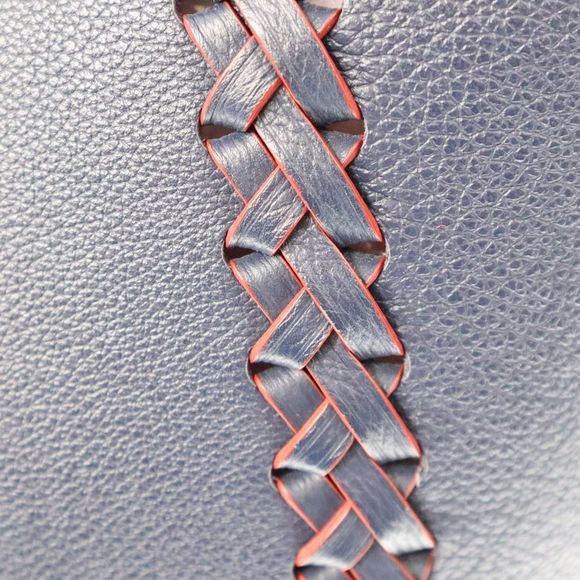 Louis Vuitton LockMe Hippo Shoulder Bag Grain Calf Leather Marine Rouge Navy - Picture 7 of 16